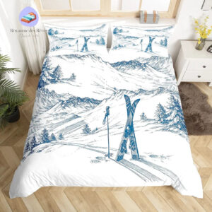 housse de couette Ski Montagne
