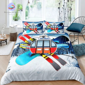 housse de couette Ski Multicolore