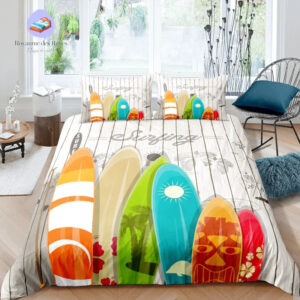 housse de couette Surf 220x240 ambiance estivale