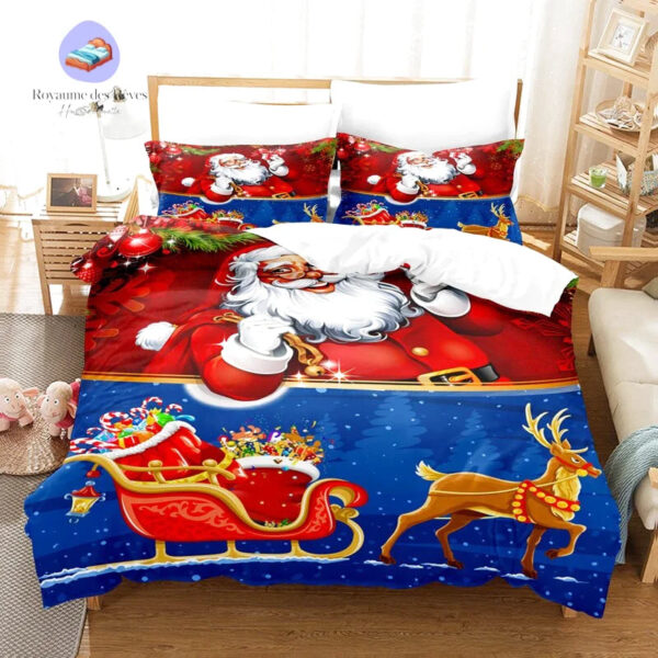 housse de couette Traîneau de Noel