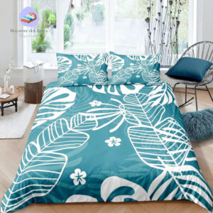 housse de couette motif tropical