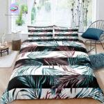 housse de couette Tropical à Rayure