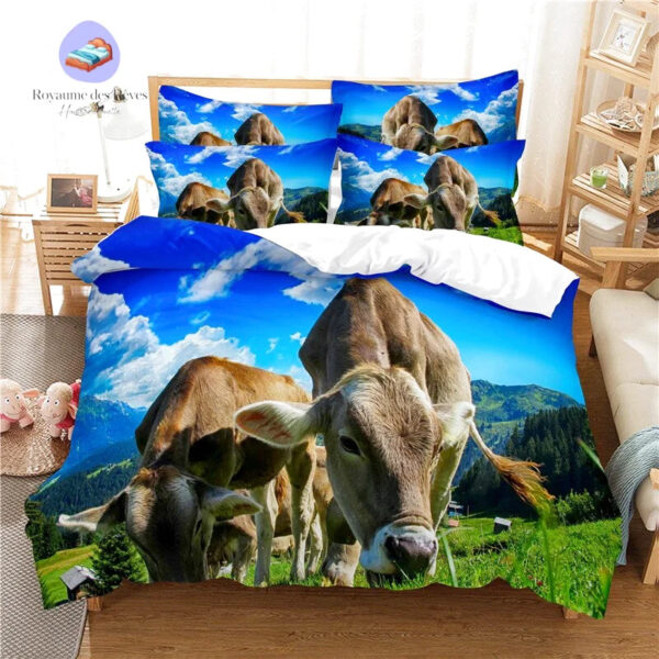 housse de couette Vache Montagne