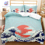 housse de couette Vague Japonaise