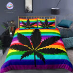 housse Weed Peace and Love