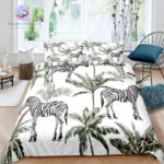 housse de couette Zèbre Blanche