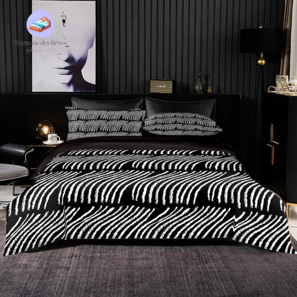 housse de couette zèbre tache