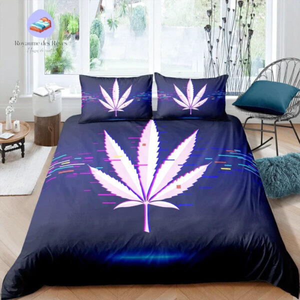 housse de couette la Weed en Rose