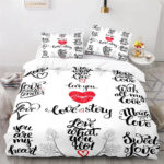 chambre romantique avec housse