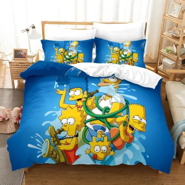housse de couette Les Simpson Eau