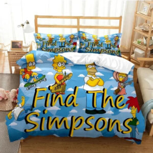 housse de couette Les Simpson Nuages
