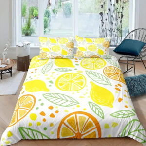housse de couette citron