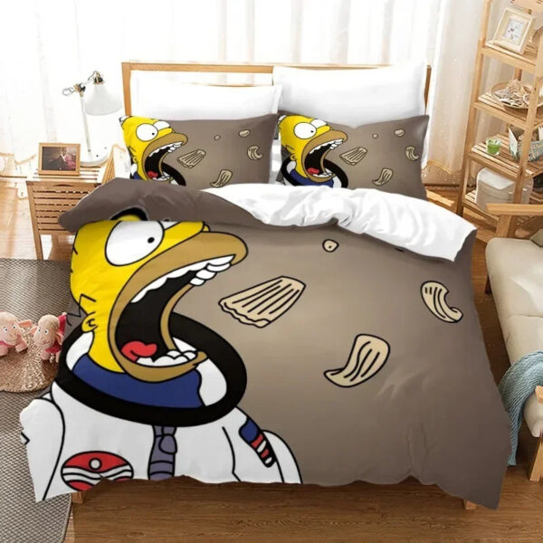 housse de couette Les Simpson Astronaute