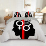 motifs contemporains sur couette