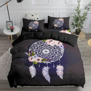 Attrape Rêve noire décoration bohème