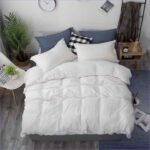 housse de couette blanche élégante