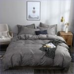 housse de couette grise 200x200