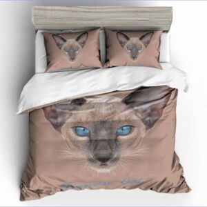 housse de couette motif chat