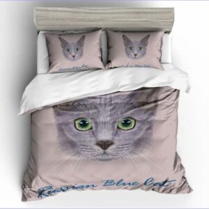 housse de couette motif chat