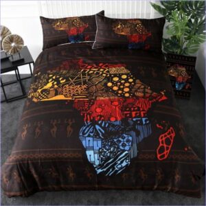 housse de couette afrique motif continent