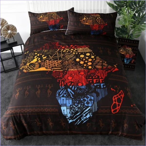 housse de couette afrique motif continent