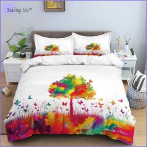 Housse de Couette Arbre Multicolore