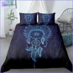 Housse de Couette Attrape Rêve Bleu Profond