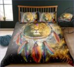 housse de couette lion attrape rêve