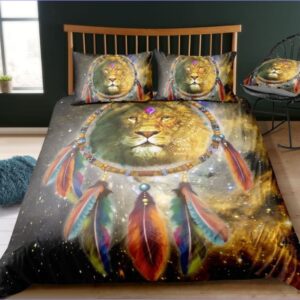 housse de couette lion attrape rêve