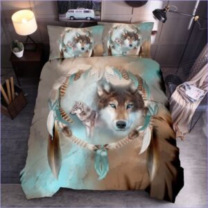 housse de couette attrape rêve loup