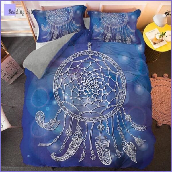 Housse de Couette Attrape Rêve Rêve Bleu