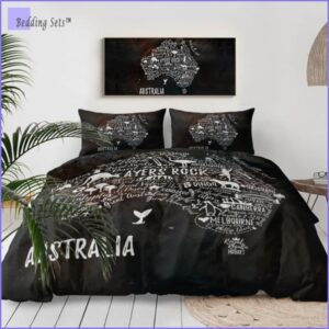 housse de couette Australie en fond exotique