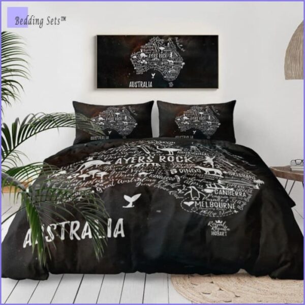 housse de couette Australie en fond exotique
