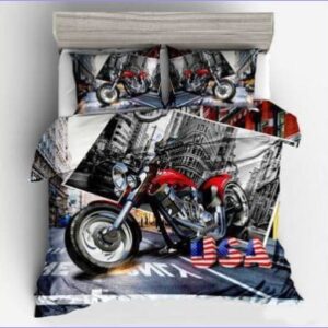 housse de couette avec moto