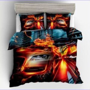 housse de couette avec motif de voiture