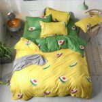 Motif avocats bicolores couette