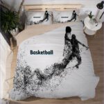 housse de couette basket dunk noir et blanc