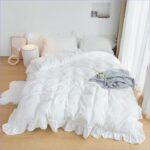 housse de couette blanche bohème