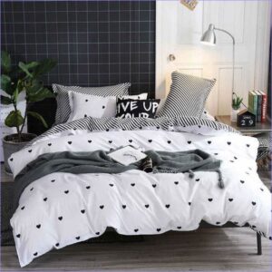 housse de couette blanche élégante