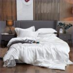 housse de couette blanche élégante