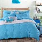 Housse de Couette Bleu Azur élégante
