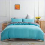 housse de couette bleu céladon