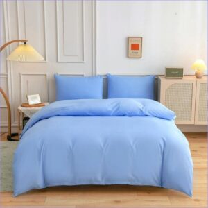 housse de couette bleu ciel