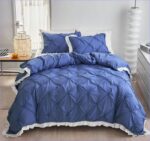 housse de couette bleu matelassée