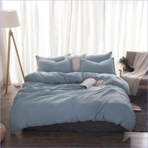 housse de couette bleu pastel