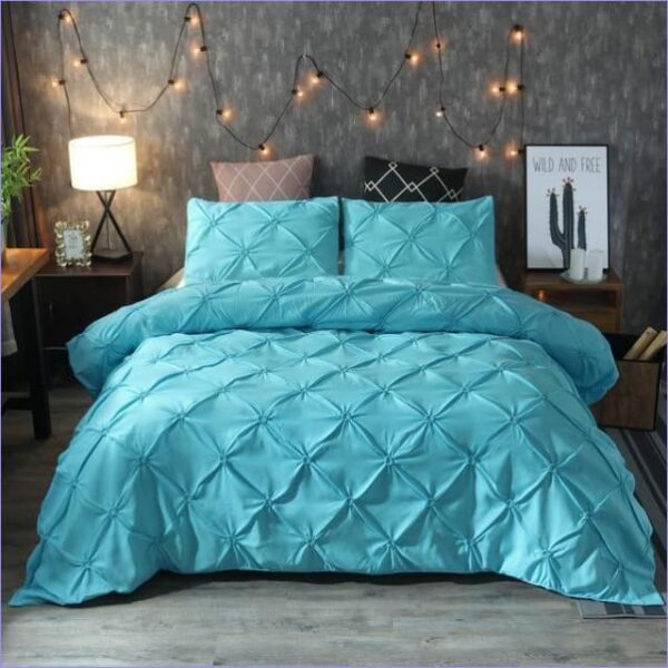 housse de couette bleu turquoise