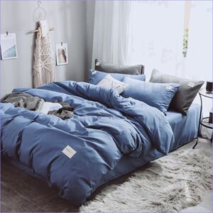 Housse de Couette Bleue raffinée