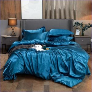 Housse de Couette Bleue Brillante