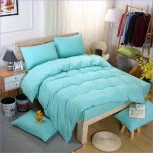housse de couette bleue lagon