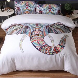 Housse de Couette Bohème Éléphant Indien
